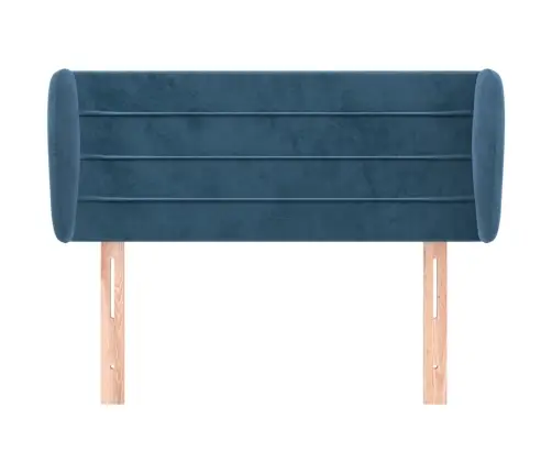 Galvūgalis Su Auselėmis, Tamsiai Mėlyna,83X23X78/88cm Aksomas