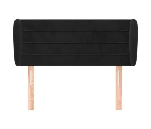 Galvgalis Ar Malām, Melns Samts, 93X23X78/88 Cm Vidaxl