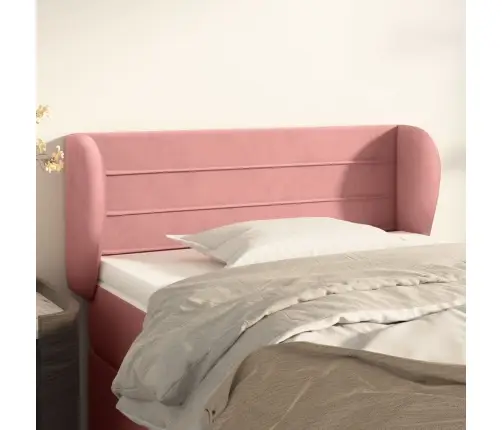 Voodipeats Servadega, Roosa, 103X23X78/88 cm Samet