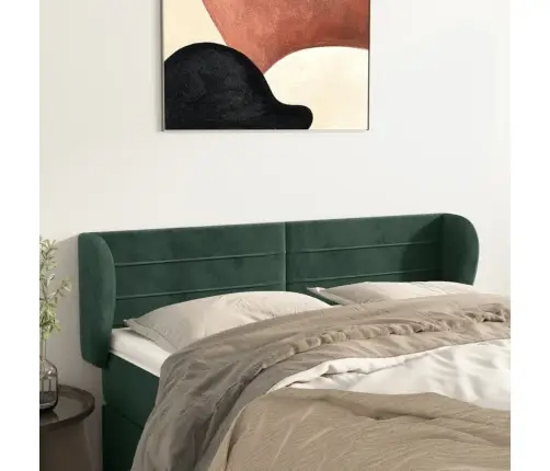 Voodipeats Servadega, Tumeroheline, 147X23X78/88 cm Samet