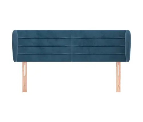 Voodipeats Servadega, Tumesinine, 147X23X78/88 cm Samet
