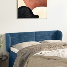 Galvgalis Ar Malām, Tumši Zils Samts, 147X23X78/88 Cm Vidaxl