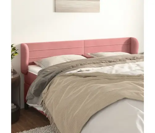 Voodipeats Servadega, Roosa, 183X23X78/88 cm Samet Voodipeats Servadega, Roosa, 183X23X78/88 cm Samet