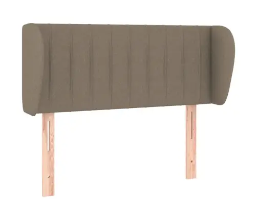 Galvgalis Ar Malām, 103X23X78/88 Cm, Pelēkbrūns Audums Vidaxl