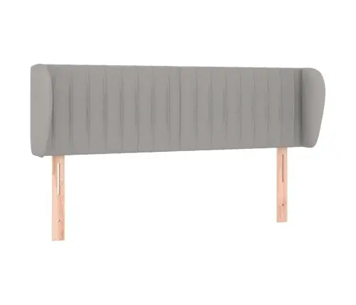 Galvgalis Ar Malām, 147X23X78/88 Cm, Gaiši Pelēks Audums Vidaxl