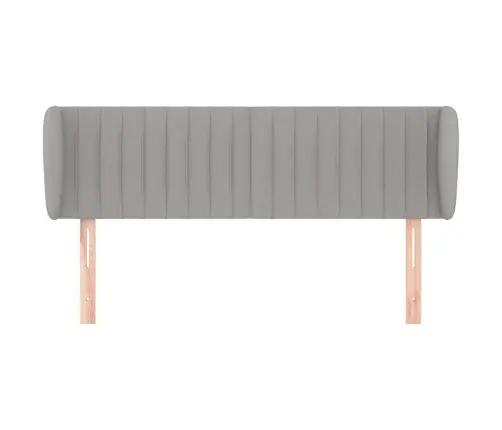 Galvgalis Ar Malām, 147X23X78/88 Cm, Gaiši Pelēks Audums Vidaxl