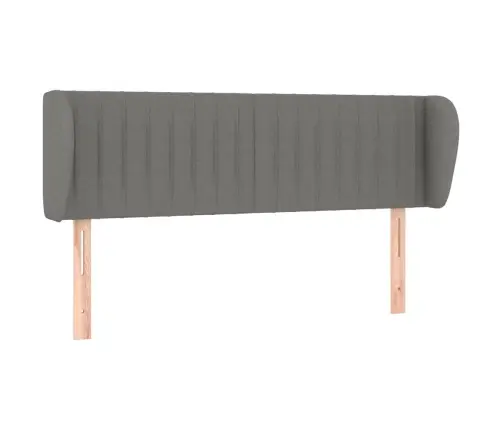 Galvūgalis Su Auselėmis, Tamsiai Pilkos,147X23X78/88cm Audinys Galvūgalis Su Auselėmis, Tamsiai Pilkos,147X23X78/88cm Audinys