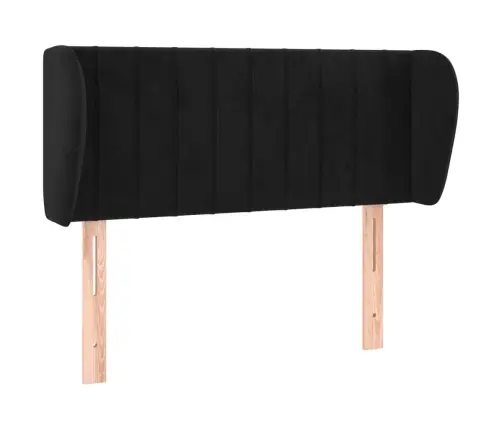 Galvūgalis Su Auselėmis, Juodos Spalvos,83X23X78/88 cm Aksomas