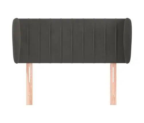 Voodipeats Servadega, Tumehall, 93X23X78/88 cm Samet