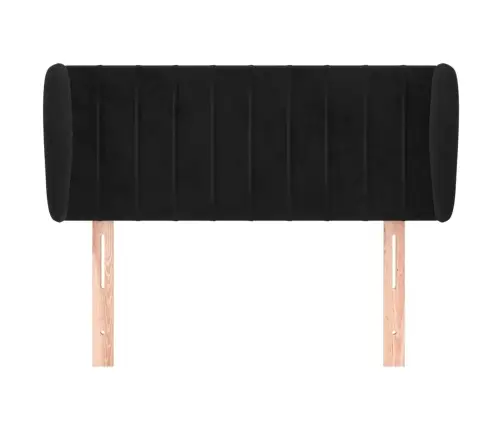 Galvgalis Ar Malām, Melns Samts, 93X23X78/88 Cm Vidaxl