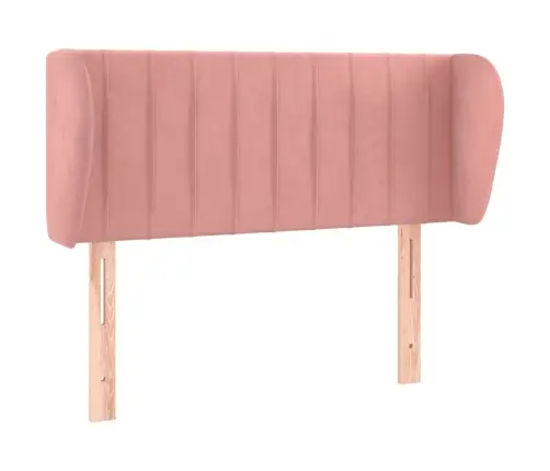 Voodipeats Servadega, Roosa, 93X23X78/88 cm Samet