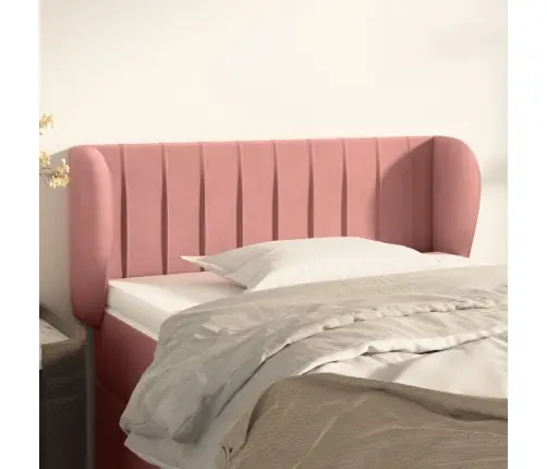 Voodipeats Servadega, Roosa, 93X23X78/88 cm Samet