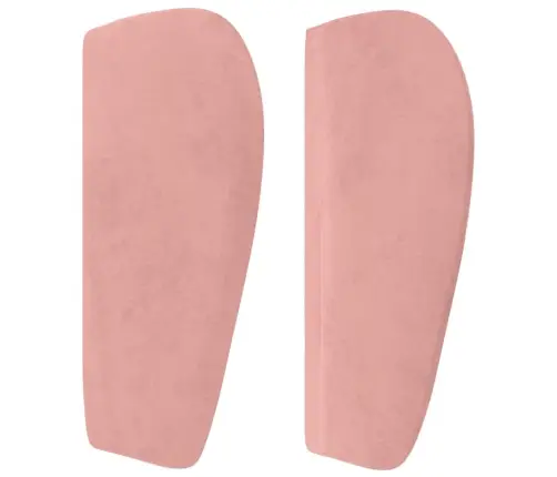 Galvgalis Ar Malām, Rozā Samts, 183X23X78/88 Cm Vidaxl