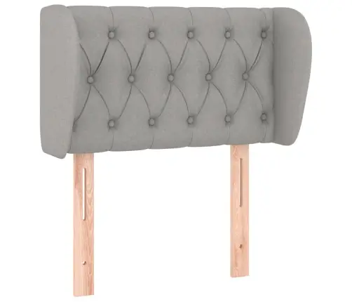 Galvūgalis Su Auselėmis, Šviesiai Pilkos,83X23X78/88cm Audinys