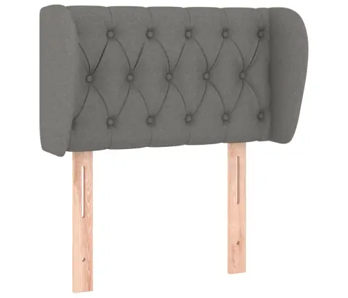 Galvgalis Ar Malām, 83X23X78/88 Cm, Tumši Pelēks Audums Vidaxl