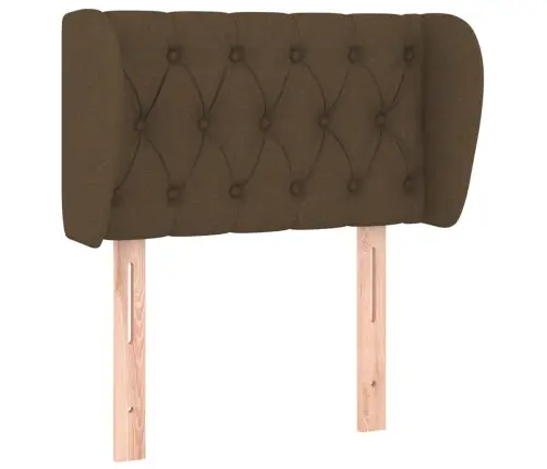 Galvūgalis Su Auselėmis, Tamsiai Rudos,83X23X78/88 cm Audinys