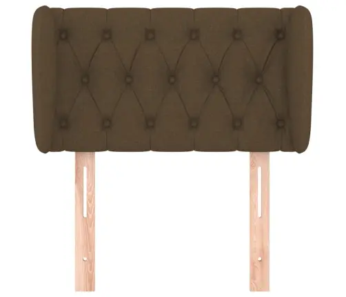 Galvūgalis Su Auselėmis, Tamsiai Rudos,83X23X78/88 cm Audinys