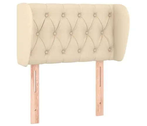 Galvūgalis Su Auselėmis, Kreminės,83X23X78/88 cm Audinys