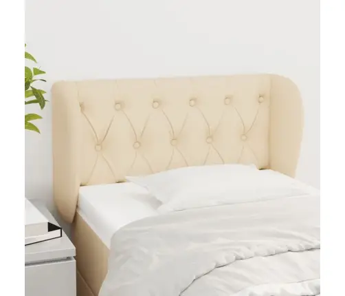 Galvūgalis Su Auselėmis, Kreminės,83X23X78/88 cm Audinys