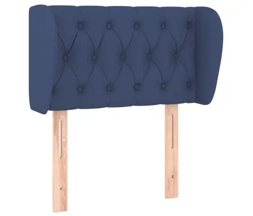 Galvūgalis Su Auselėmis, Mėlynos Spalvos,83X23X78/88cm Audinys