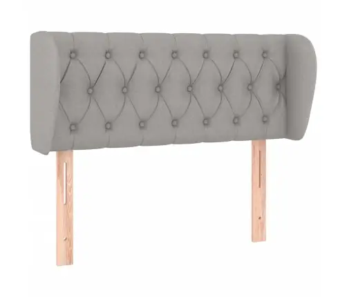 Galvūgalis Su Auselėmis, Šviesiai Pilkos,93X23X78/88cm Audinys