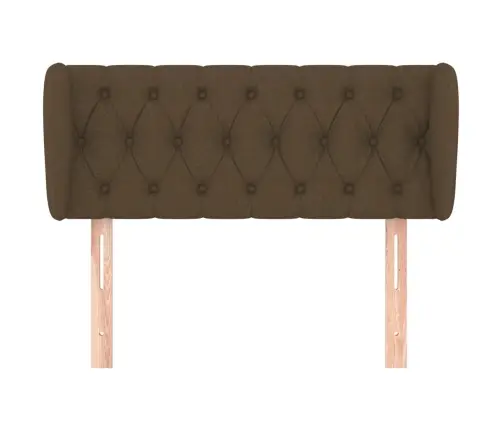 Galvgalis Ar Malām, 93X23X78/88 Cm, Tumši Brūns Audums Vidaxl