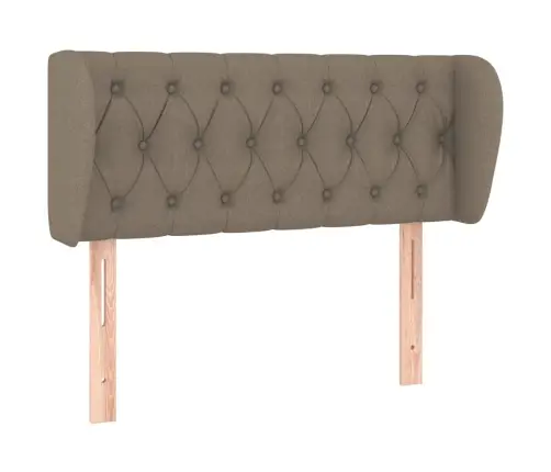 Galvgalis Ar Malām, 93X23X78/88 Cm, Pelēkbrūns Audums Vidaxl