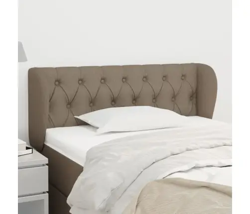 Galvgalis Ar Malām, 93X23X78/88 Cm, Pelēkbrūns Audums Vidaxl