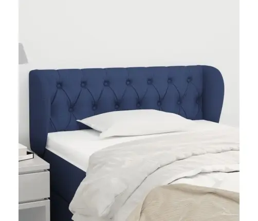 Galvūgalis Su Auselėmis, Mėlynos Spalvos,93X23X78/88cm Audinys