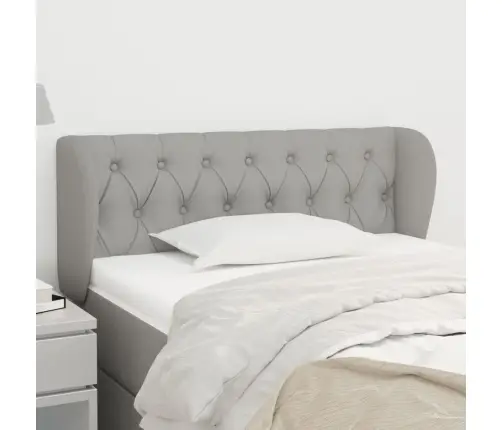 Galvūgalis Su Auselėmis,Šviesiai Pilkos,103X23X78/88cm Audinys