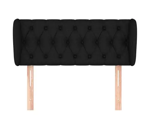 Voodipeats Servadega, Must, 103X23X78/88 cm Kangas