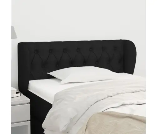 Voodipeats Servadega, Must, 103X23X78/88 cm Kangas