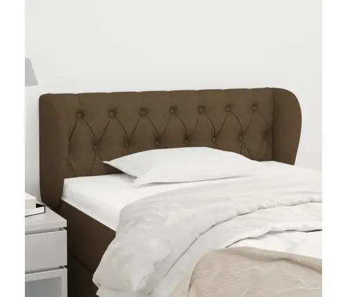 Galvgalis Ar Malām, 103X23X78/88 Cm, Tumši Brūns Audums Vidaxl