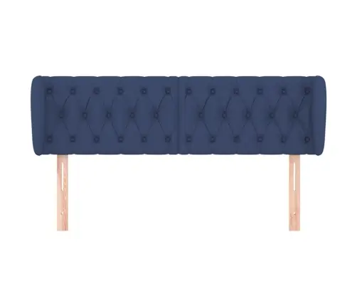 Galvgalis Ar Malām, 147X23X78/88 Cm, Zils Audums Vidaxl