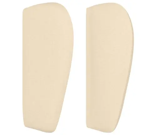 Galvgalis Ar Malām, 203X23X78/88 Cm, Krēmkrāsas Audums Vidaxl