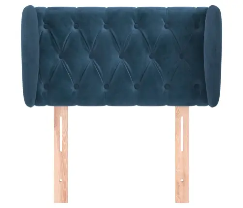 Galvgalis Ar Malām, Tumši Zils Samts, 83 X 23 X 78/88 Cm Vidaxl