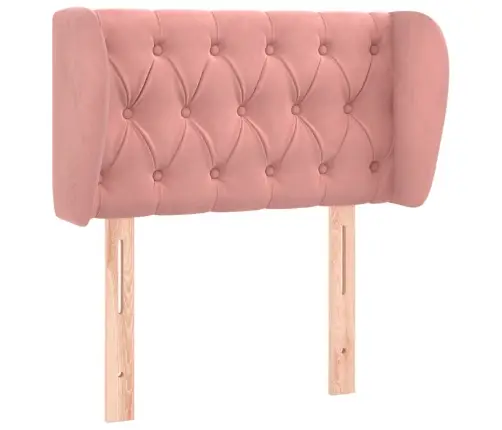 Galvgalis Ar Malām, Rozā Samts, 83X16X78/88 Cm Vidaxl