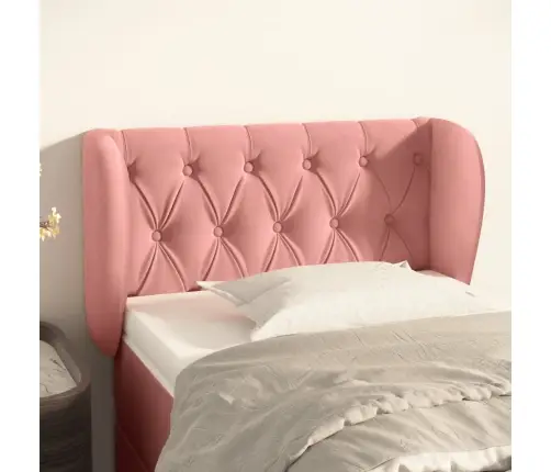 Galvgalis Ar Malām, Rozā Samts, 83X16X78/88 Cm Vidaxl