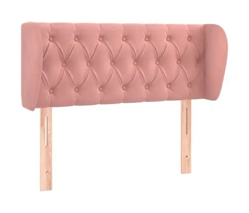 Galvgalis Ar Malām, Rozā Samts, 93X23X78/88 Cm Vidaxl