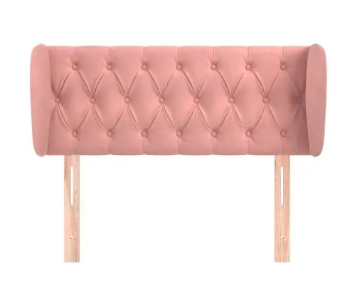 Galvgalis Ar Malām, Rozā Samts, 93X23X78/88 Cm Vidaxl