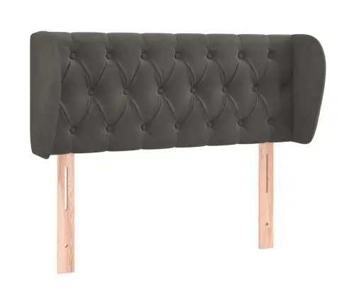 Galvgalis Ar Malām, Tumši Pelēks Samts, 103X23X78/88 Cm, Vidaxl