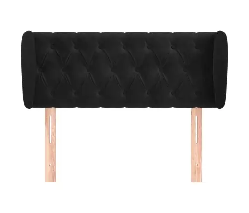 Galvgalis Ar Malām, Melns Samts, 103X23X78/88 Cm, Vidaxl