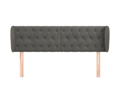 Galvgalis Ar Malām, Tumši Pelēks Samts, 147X23X78/88 Cm Vidaxl