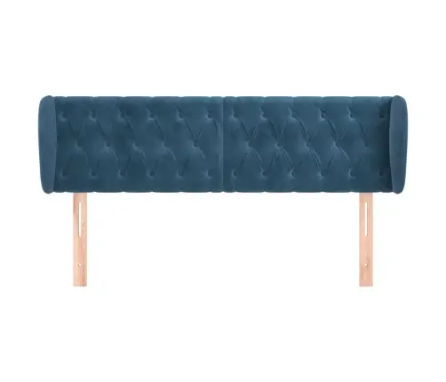 Galvgalis Ar Malām, Tumši Zils Samts,163X23X78/88 Cm Vidaxl Galvgalis Ar Malām, Tumši Zils Samts,163X23X78/88 Cm Vidaxl