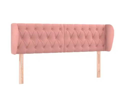 Galvūgalis Su Auselėmis, Rožinės Spalvos,163X23X78/88cmAksomas