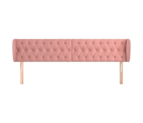Galvgalis Ar Malām, Rozā Samts, 183X23X78/88 Cm Vidaxl Galvgalis Ar Malām, Rozā Samts, 183X23X78/88 Cm Vidaxl