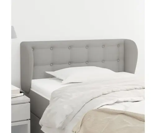 Galvgalis Ar Malām, 83X23X78/88 Cm, Gaiši Pelēks Audums Vidaxl