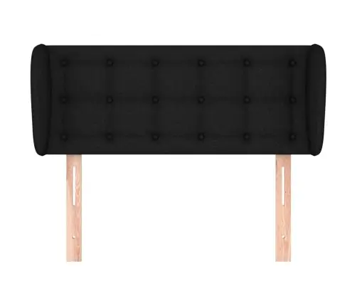 Galvgalis Ar Malām, 83X23X78/88 Cm, Melns Audums Vidaxl