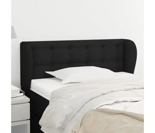 Galvgalis Ar Malām, 83X23X78/88 Cm, Melns Audums Vidaxl