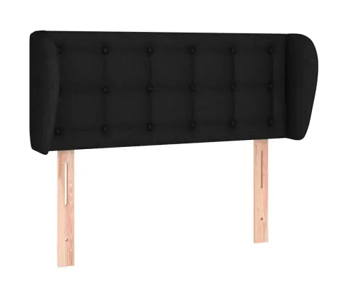 Voodipeats Servadega, Must, 93X23X78/88 cm Kangas